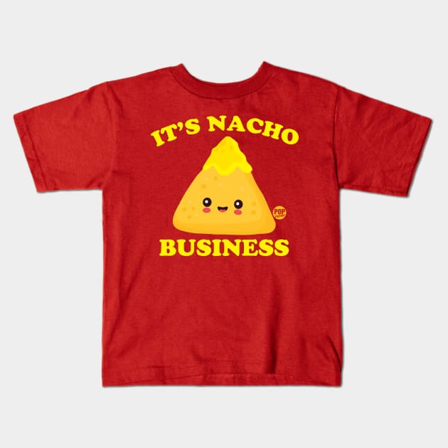 NACHO BUSINESS Kids T-Shirt by toddgoldmanart